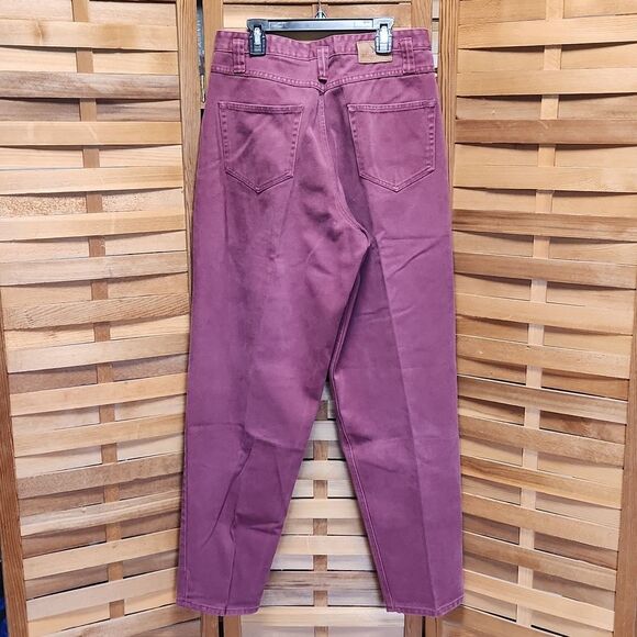 Eddie Bauer Outdoor Outfitters Maroon Dark Red Denim Women's Size 10 Cotton - Picture 2 of 14